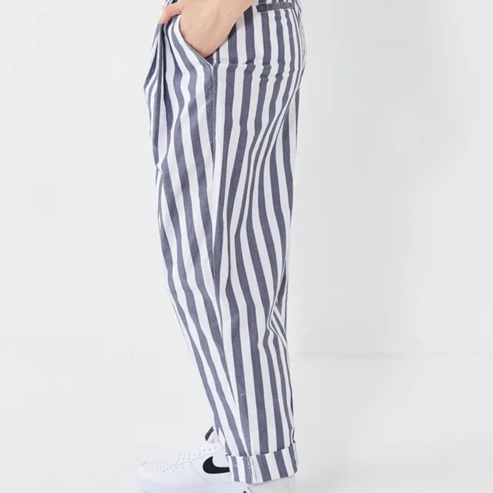 Grey and White Pinstripe Baggy Urban Outfitters Pants